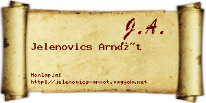 Jelenovics Arnót névjegykártya